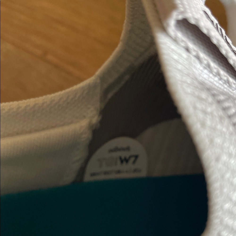 Allbirds White and Teal Athletic Sneakers - Picture 3 of 7